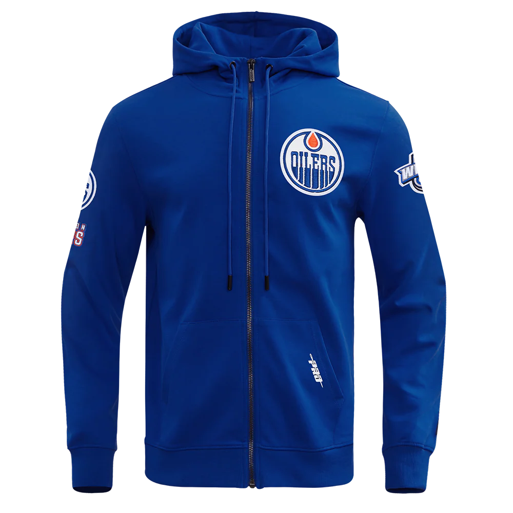 NHL EDMONTON OILERS CLASSIC MEN'S CHENILLE FZ DK PO HOODIE
