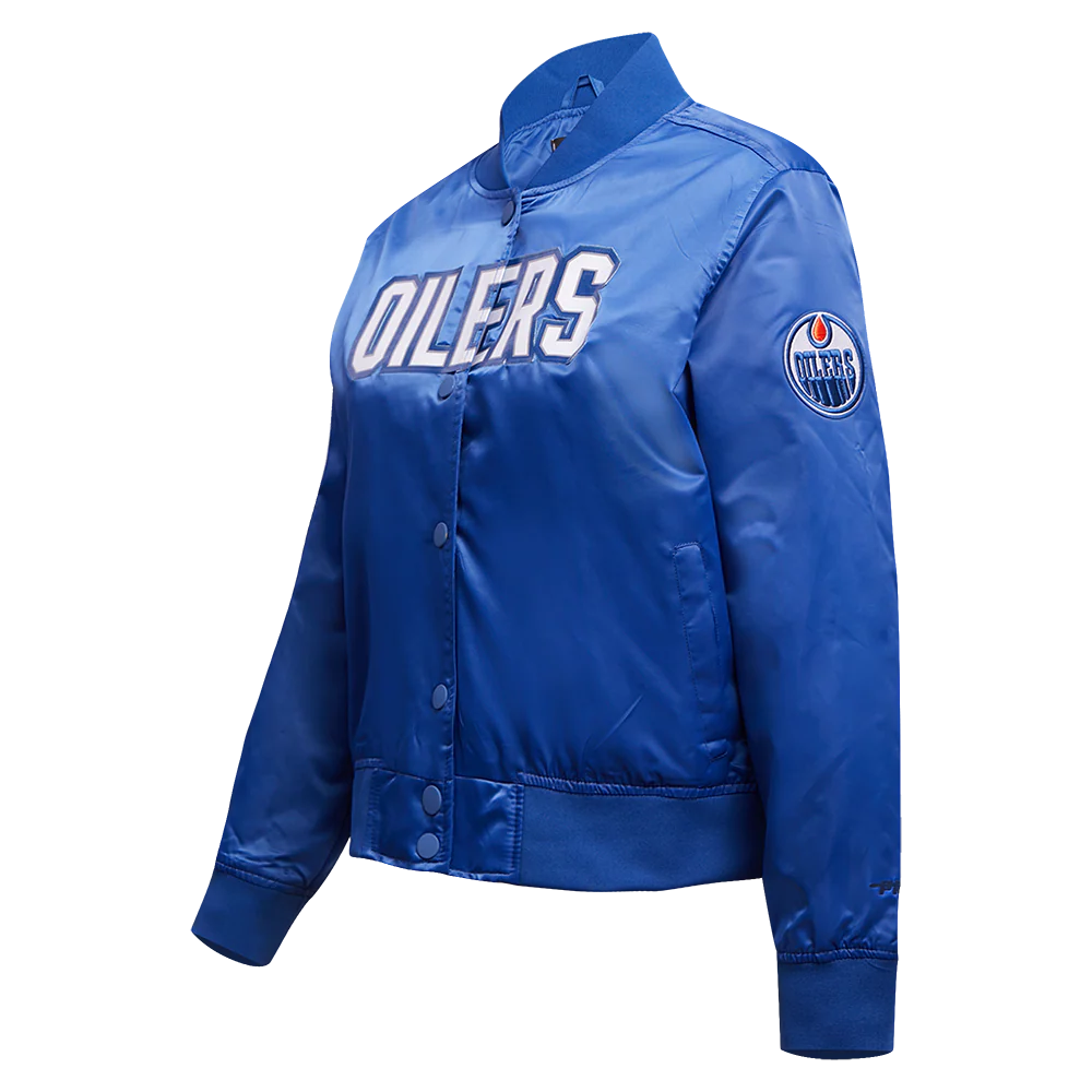 NHL EDMONTON OILERS CLASSIC WOMEN'S SATIN JACKET