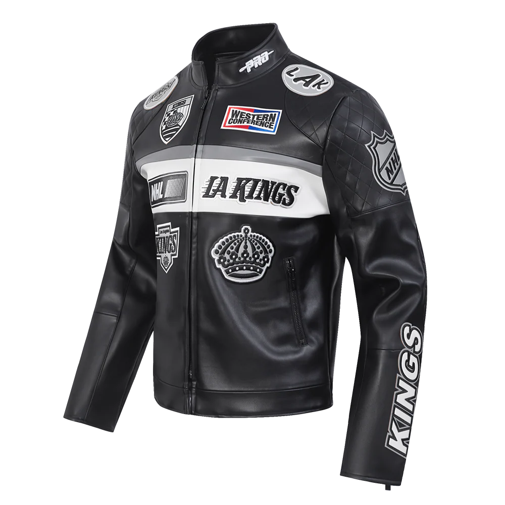 NHL LOS ANGELES KINGS MEN'S MOTO JACKET