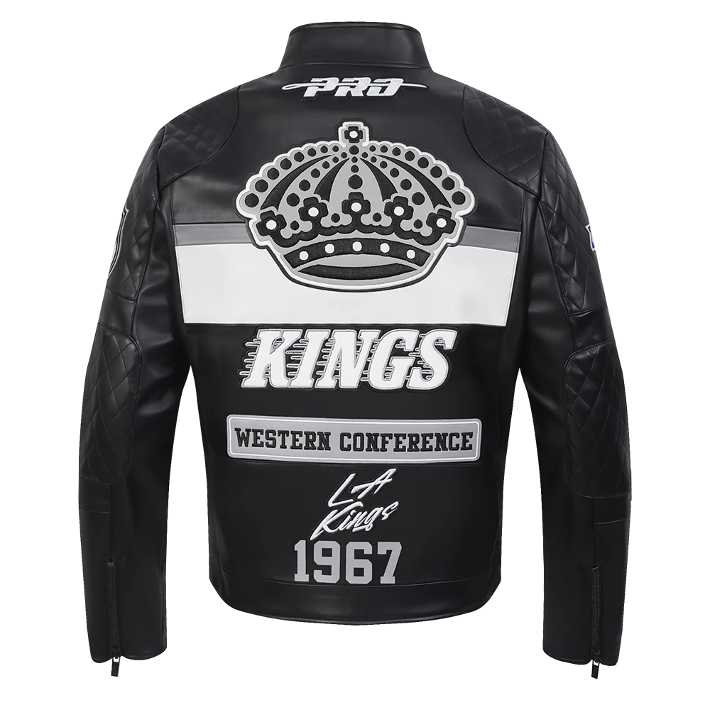 NHL LOS ANGELES KINGS MEN'S MOTO JACKET