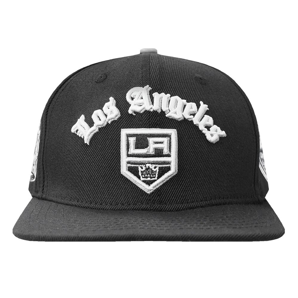 NHL LOS ANGELES KINGS OLD ENGLISH UNISEX 6 PANEL SNAPBACK HAT