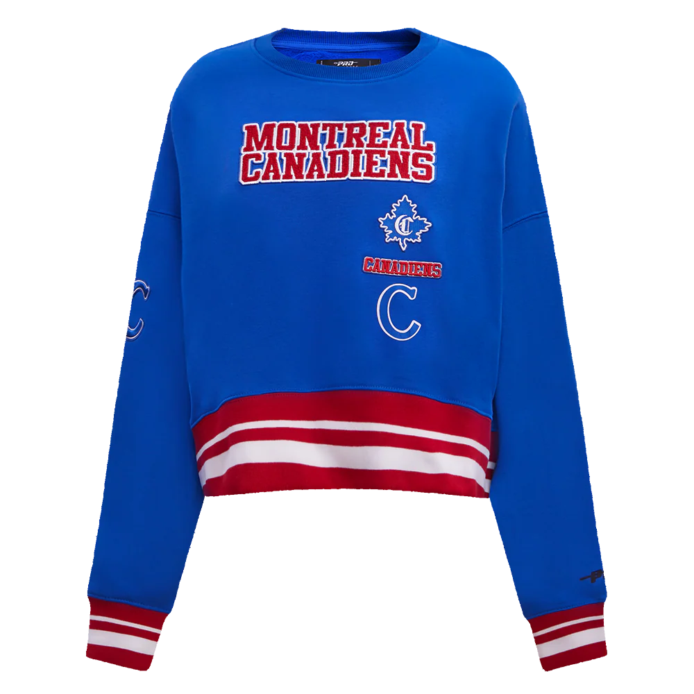 NHL MONTREAL CANADIENS RETRO CLASSIC WOMEN'S RIB CREWNECK