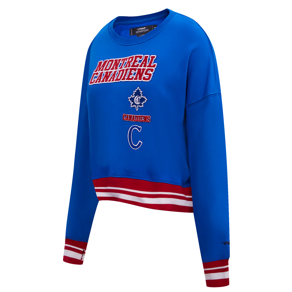 NHL MONTREAL CANADIENS RETRO CLASSIC WOMEN'S RIB CREWNECK