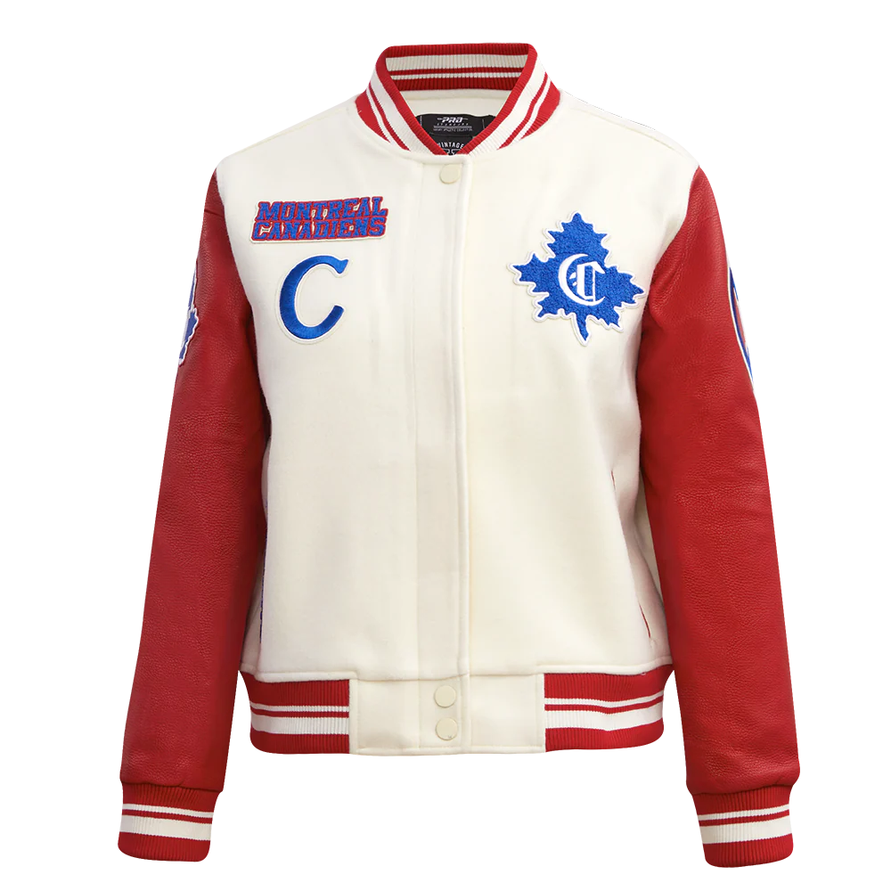NHL MONTREAL CANADIENS RETRO CLASSIC WOMEN'S RIB WOOL VARSITY JACKET