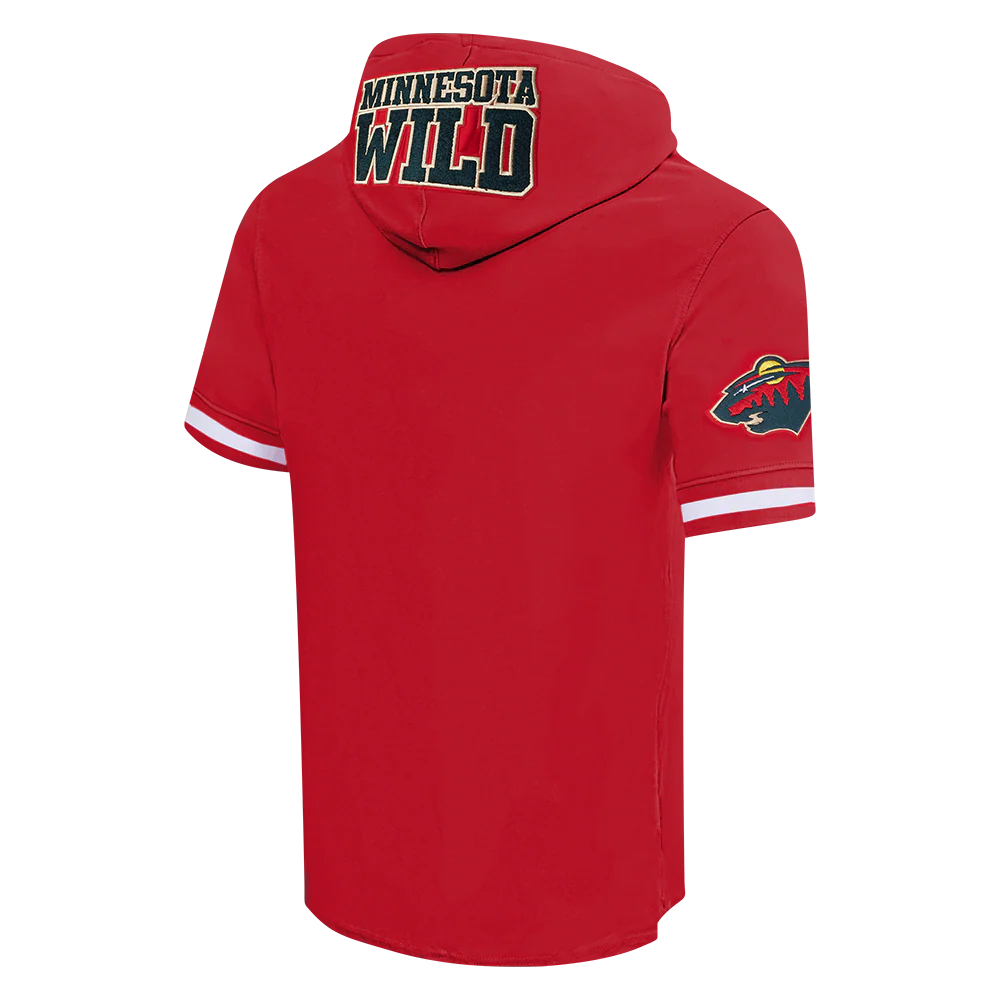 NHL MINNESOTA WILD CLASSIC MEN'S CHENILLE DK SS PO HOODIE