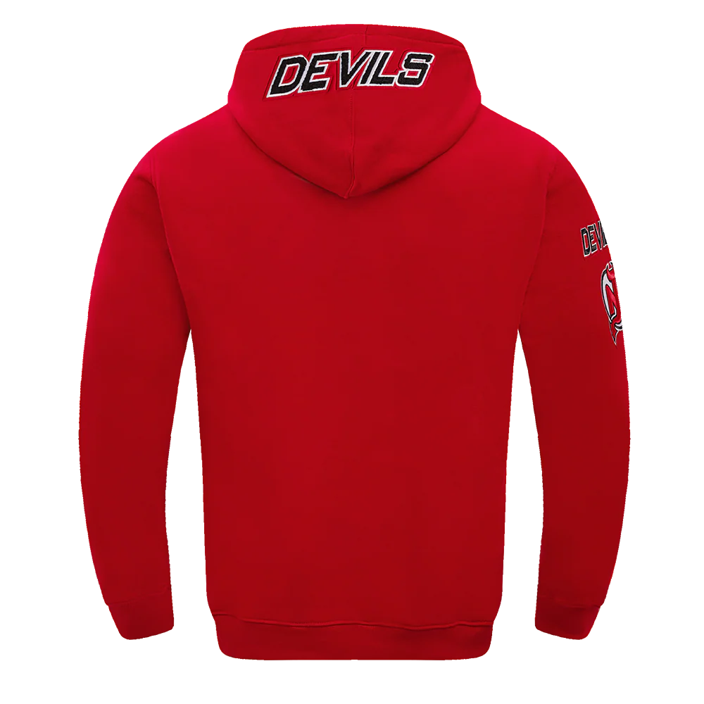 NHL NEW JERSEY DEVILS CLASSIC CHENILLE MEN'S PULLOVER HOODIE