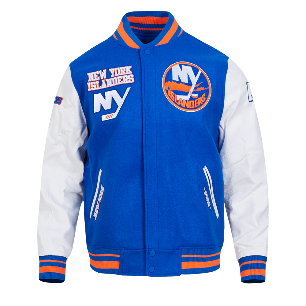 NHL NEW YORK ISLANDERS RETRO CLASSIC MEN'S RIB WOOL VARSITY JA