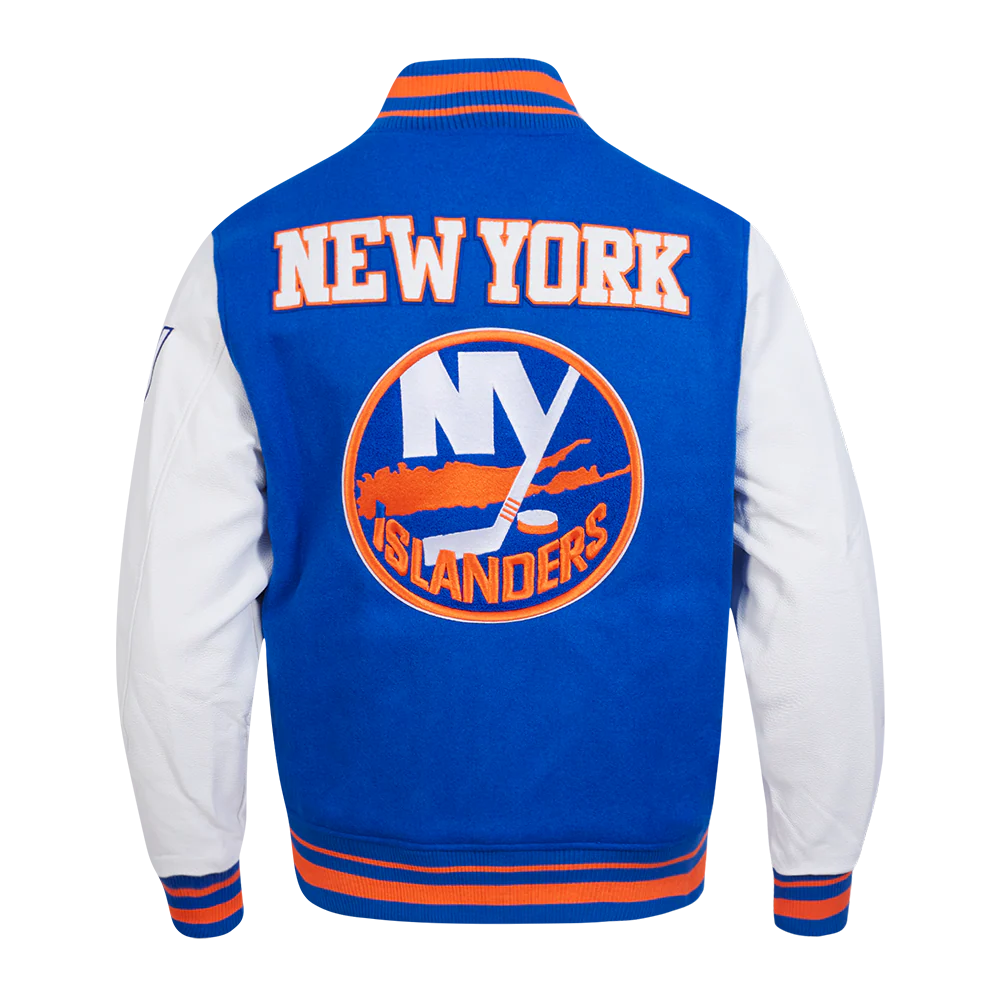 NHL NEW YORK ISLANDERS RETRO CLASSIC MEN'S RIB WOOL VARSITY JA