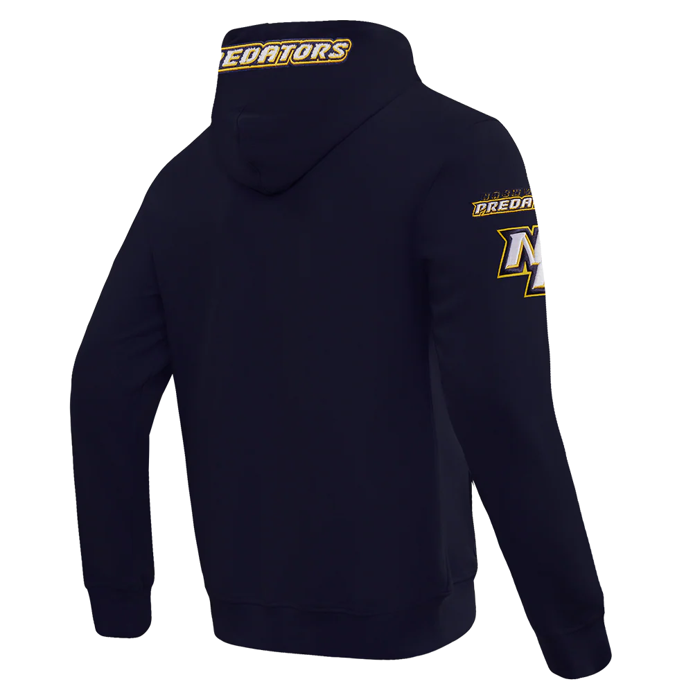 NHL NASHVILLE PREDATORS CLASSIC CHENILLE MEN'S FULL ZIP PULLOVER HOODIE