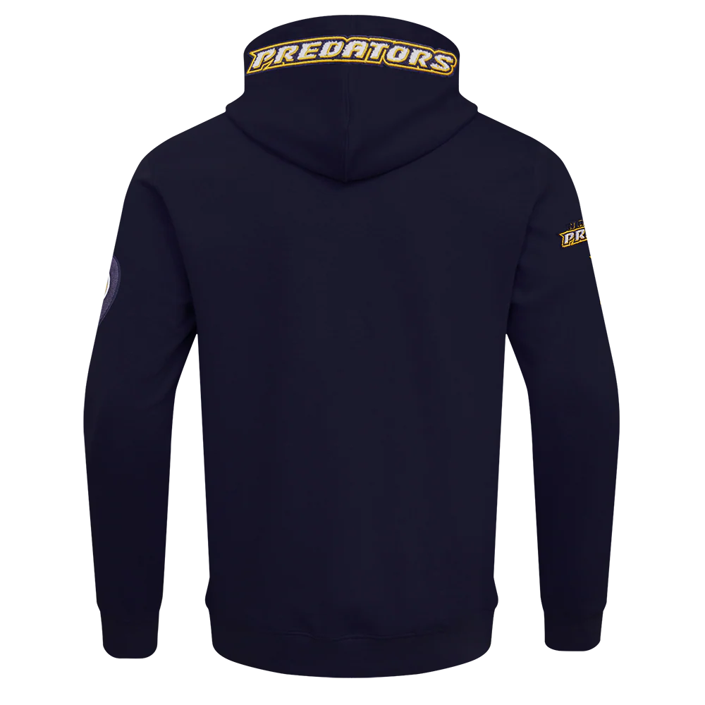 NHL NASHVILLE PREDATORS CLASSIC CHENILLE MEN'S FULL ZIP PULLOVER HOODIE