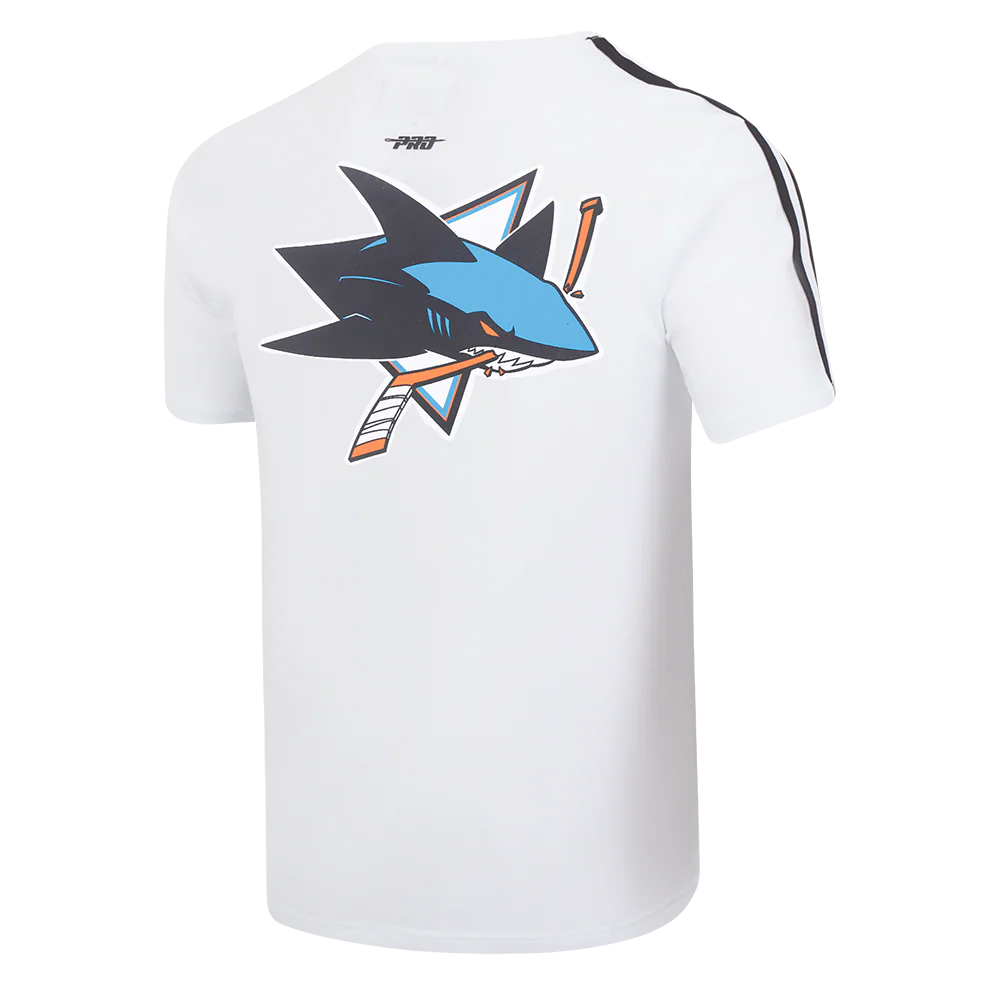NHL SAN JOSE SHARKS CLASSIC MESH MEN'S SJ STRIPED TEE