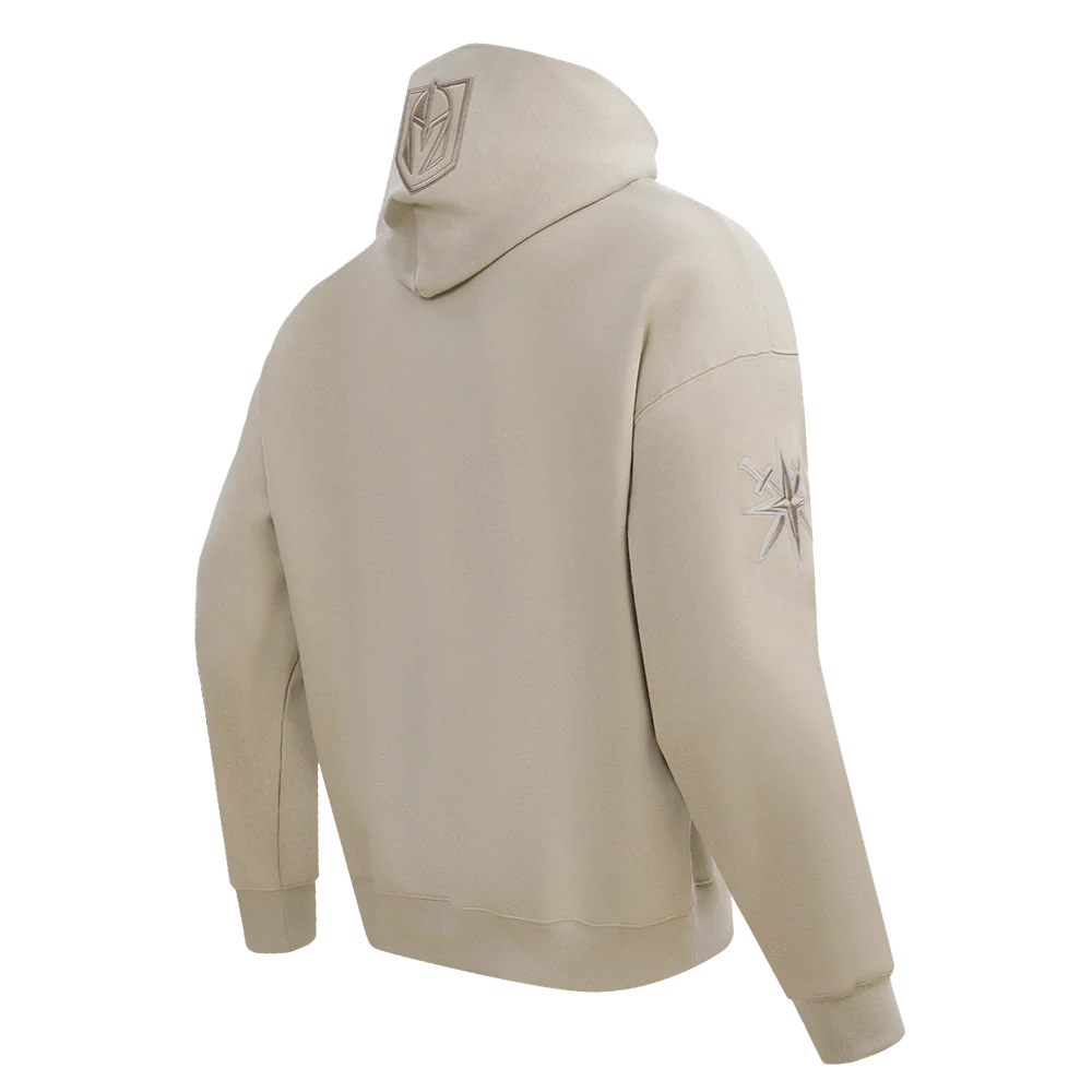 NHL VEGAS GOLDEN KNIGHTS NEUTRAL DROP SHOULDER FLEECE PULLOVER HOODIE