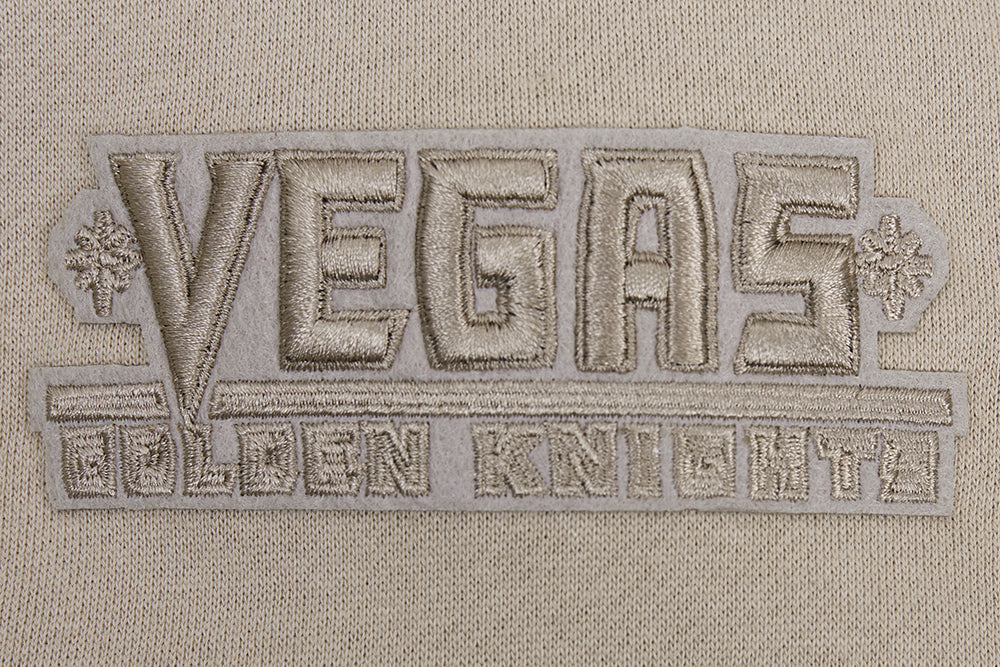 NHL VEGAS GOLDEN KNIGHTS NEUTRAL DROP SHOULDER FLEECE PULLOVER HOODIE