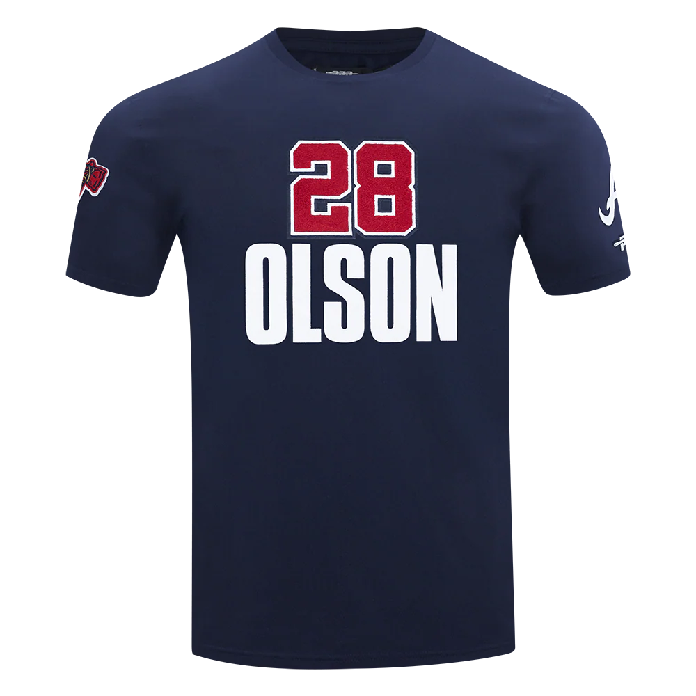 MLB ATLANTA BRAVES MATT OLSON #28 CLASSIC MEN'S SINGLE JERSEY TOP