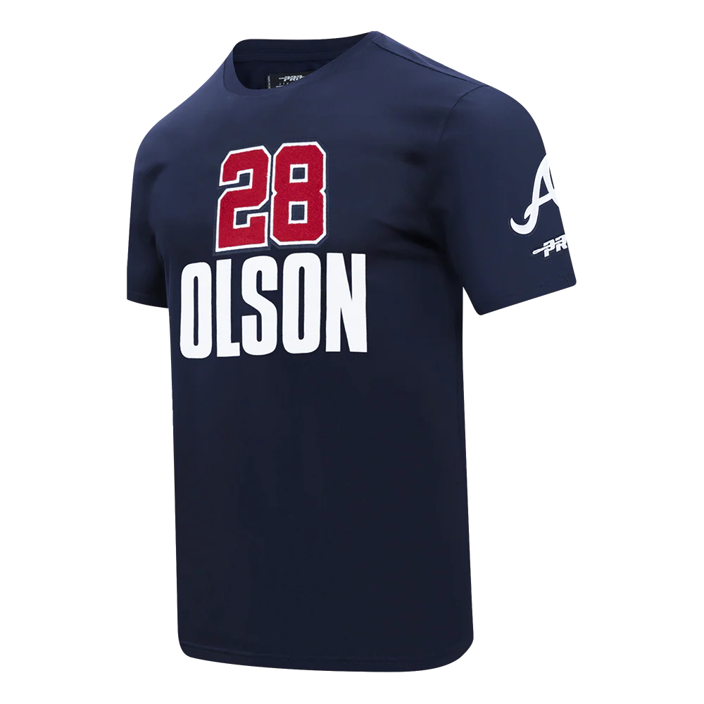 MLB ATLANTA BRAVES MATT OLSON #28 CLASSIC MEN'S SINGLE JERSEY TOP