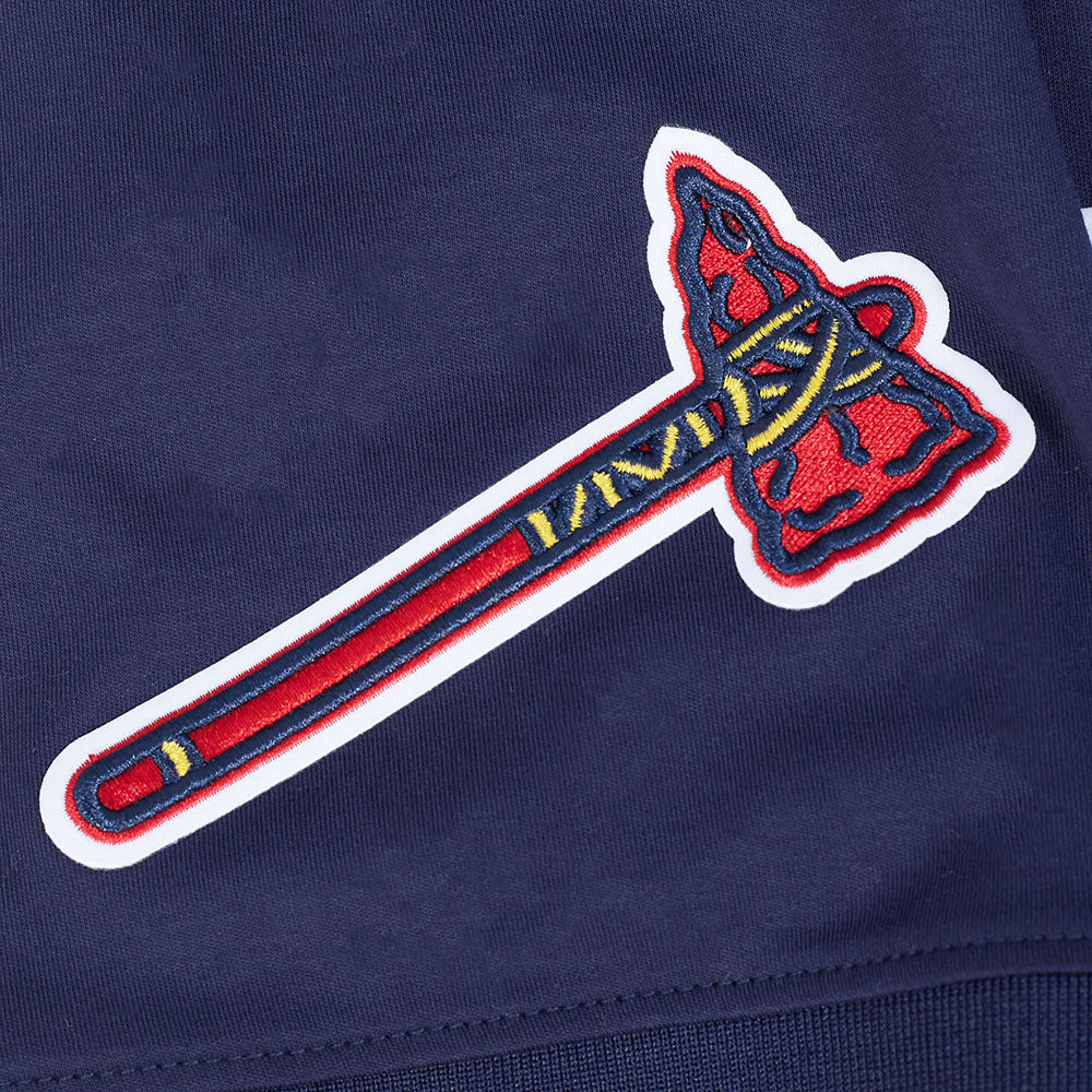 MLB ATLANTA BRAVES RONALD ACUNA JR. #13 CLASSIC MEN'S SHORT SLEEVE PULLOVER HOODIE
