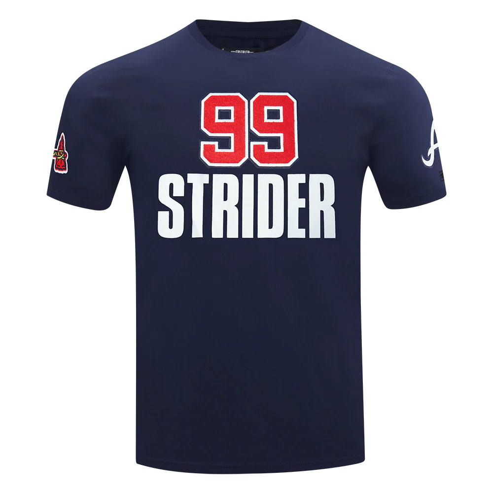 MLB ATLANTA BRAVES SPENCER STRIDER #99 CLASSIC PLAYER NAME AND NUMBER MEN'S SINGLE JERSEY TOP