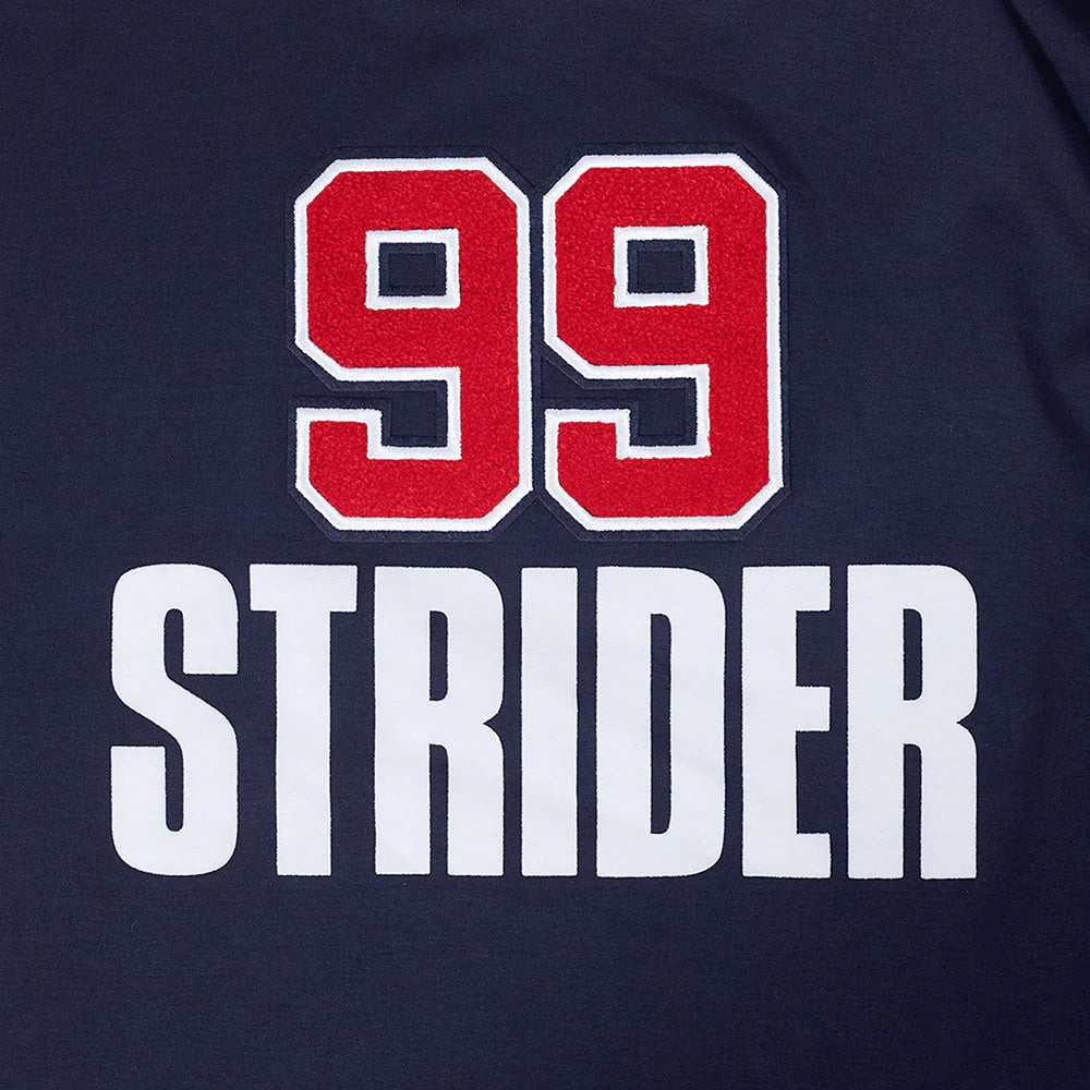 MLB ATLANTA BRAVES SPENCER STRIDER #99 CLASSIC PLAYER NAME AND NUMBER MEN'S TOP