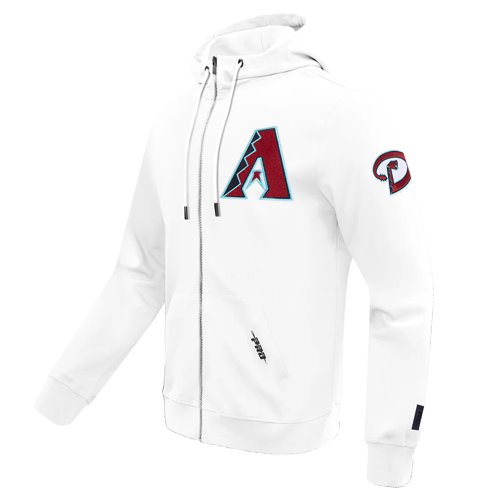 MLB ARIZONA DIAMONDBACKS CLASSIC CHENILLE MEN'S FULL ZIP PULLOVER HOODIE