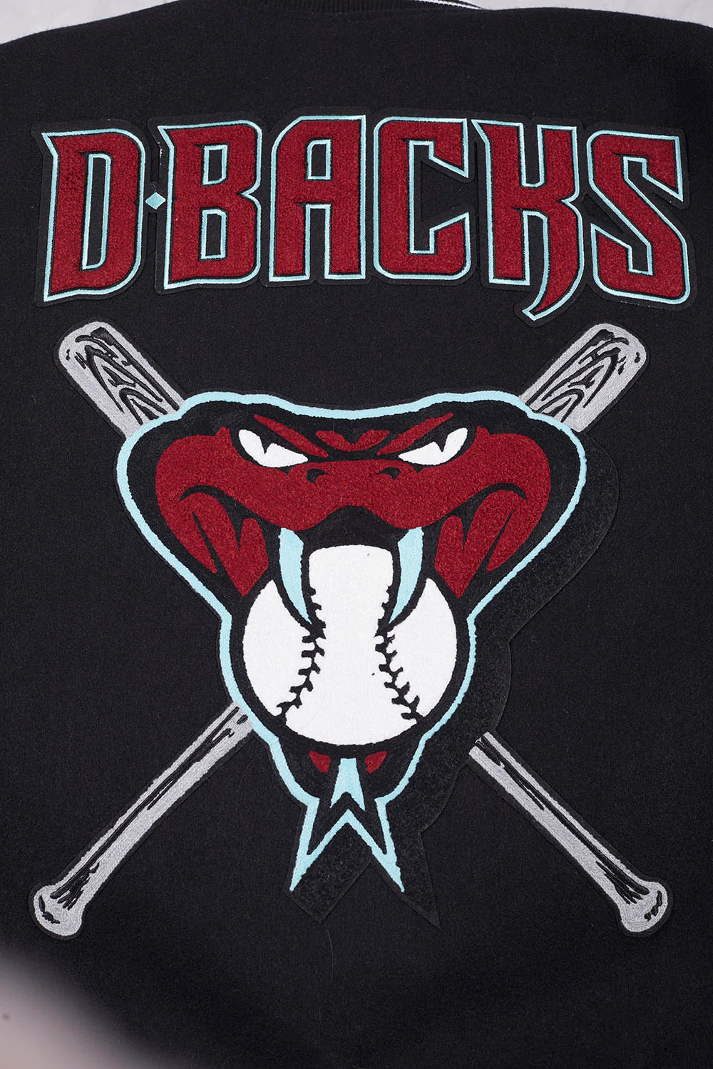 MLB ARIZONA DIAMONDBACKS MASHUP MEN'S RIB WOOL VARSITY JACKET