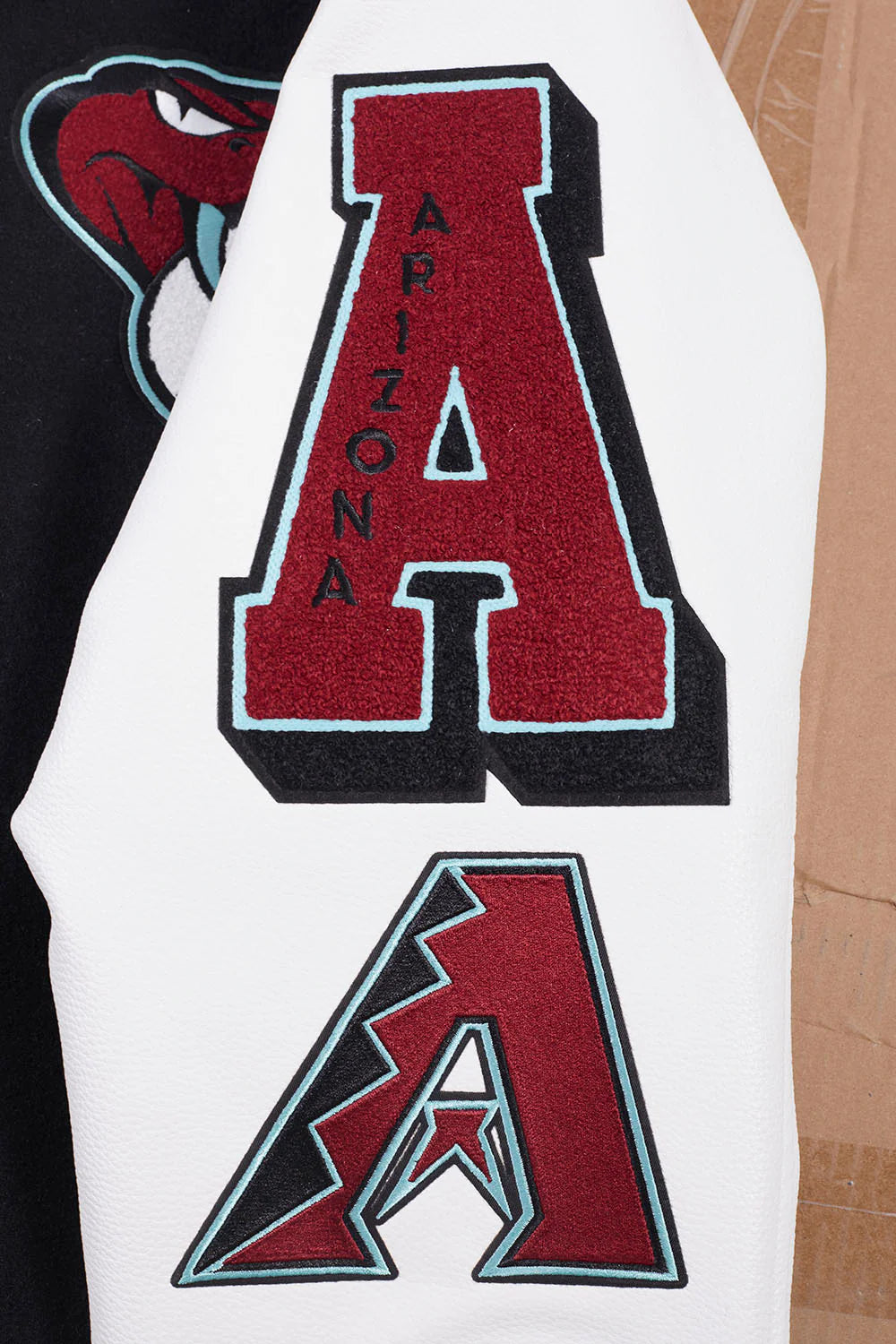 MLB ARIZONA DIAMONDBACKS MASHUP MEN'S RIB WOOL VARSITY JACKET