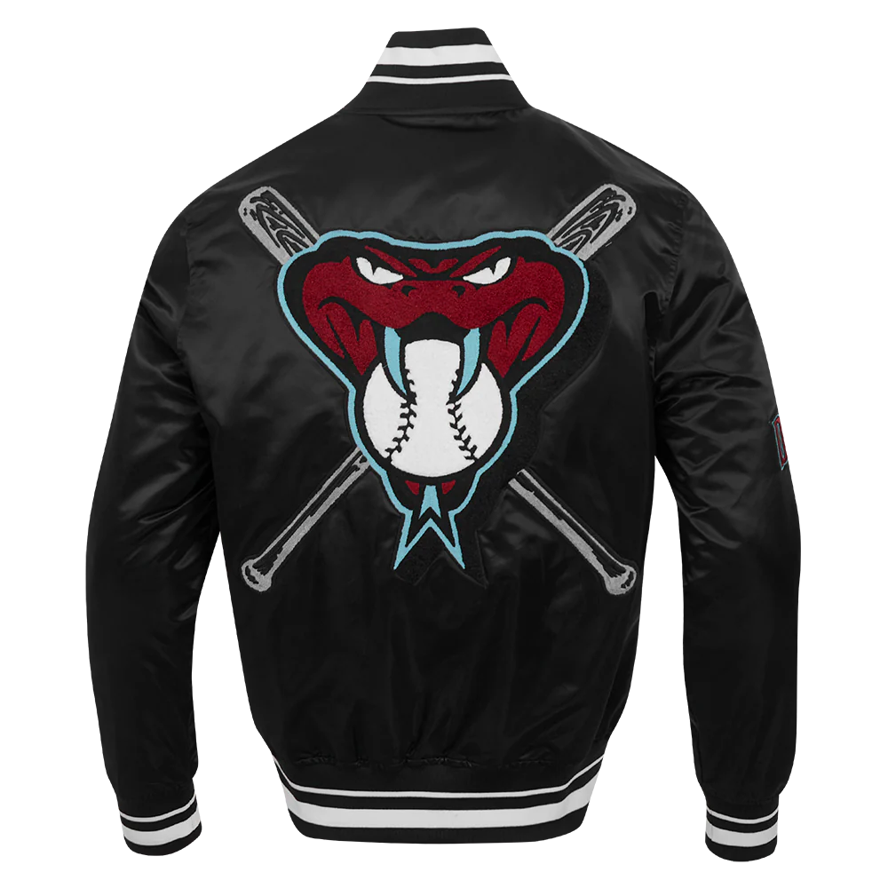 MLB ARIZONA DIAMONDBACKS MASHUP MEN'S RIB SATIN JACKET