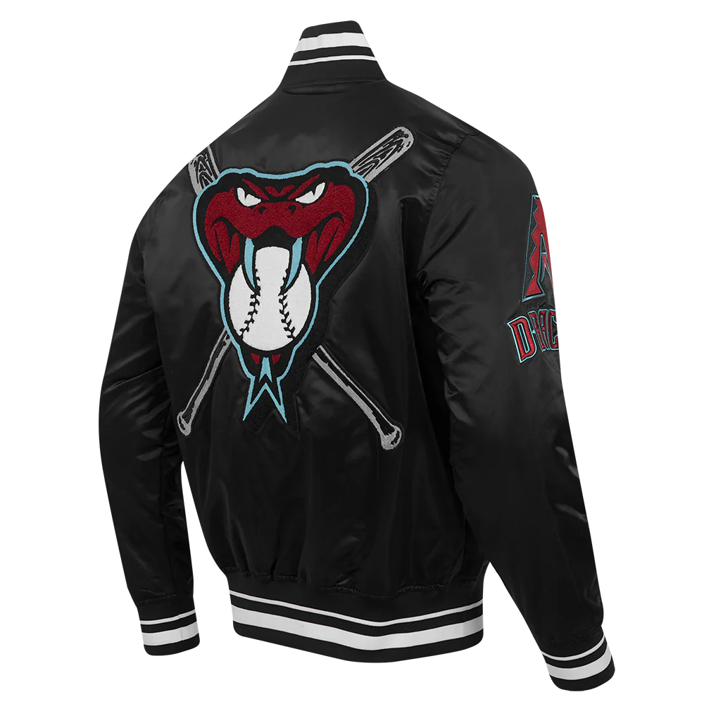 MLB ARIZONA DIAMONDBACKS MASHUP MEN'S RIB SATIN JACKET