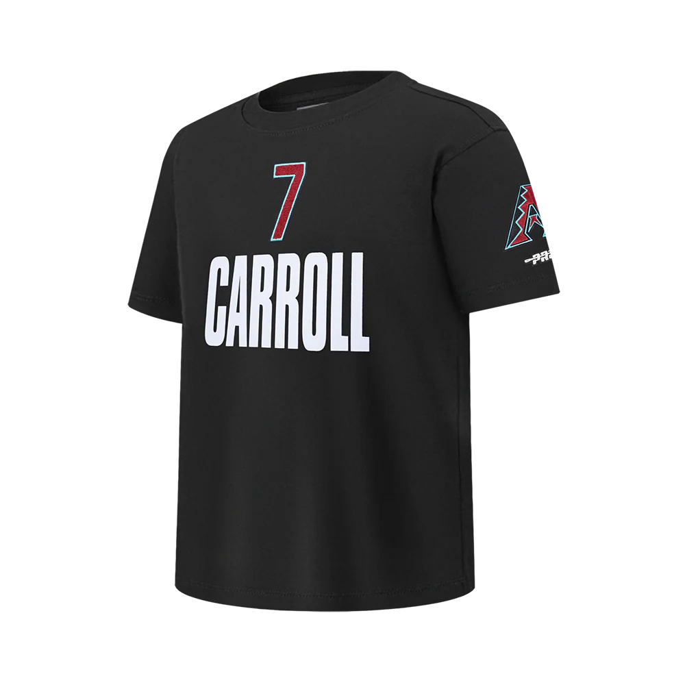 MLB ARIZONA DIAMONDBACKS CORBIN CARROLL #7 CLASSIC PLAYER NAME AND NUMBER BIG BOY'S TEE