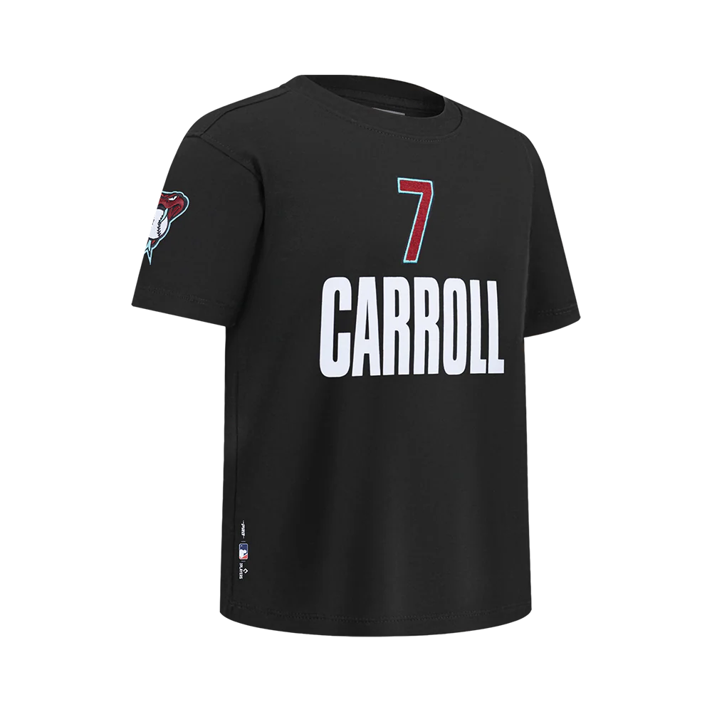 MLB ARIZONA DIAMONDBACKS CORBIN CARROLL #7 CLASSIC PLAYER NAME AND NUMBER BIG BOY'S TEE