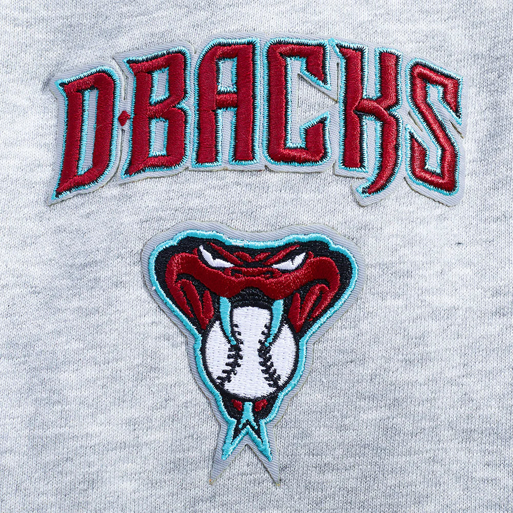 MLB ARIZONA DIAMONDBACKS CLASSIC WOMEN'S CROPPED FLEECE PULLOVER HOODIE