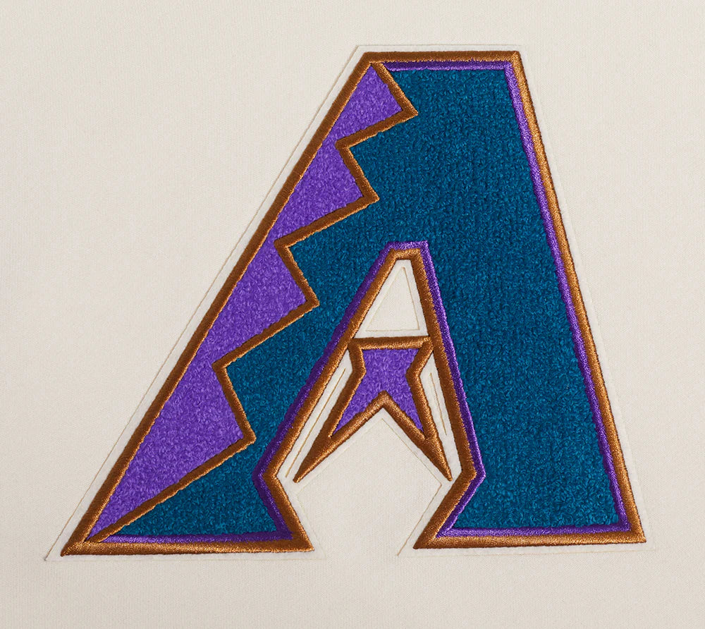 MLB ARIZONA DIAMONDBACKS RETRO CLASSIC WOMEN'S RIB CROPPED PULLOVER HOODIE