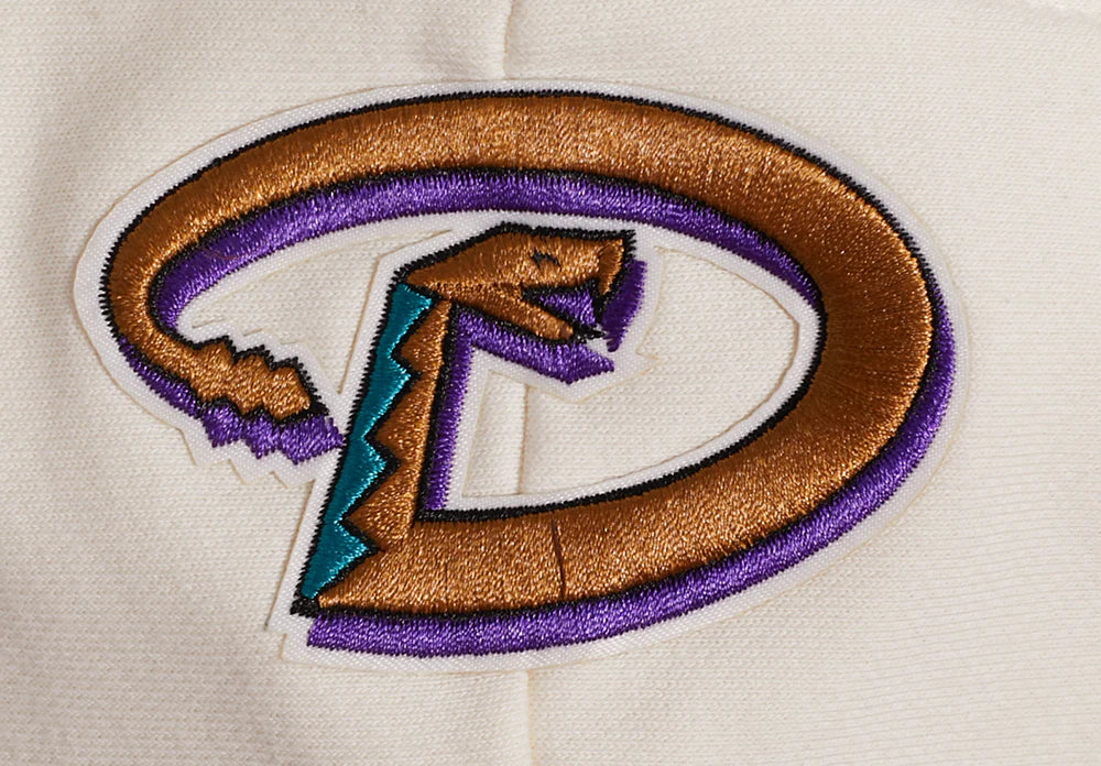 MLB ARIZONA DIAMONDBACKS RETRO CLASSIC WOMEN'S RIB CROPPED PULLOVER HOODIE