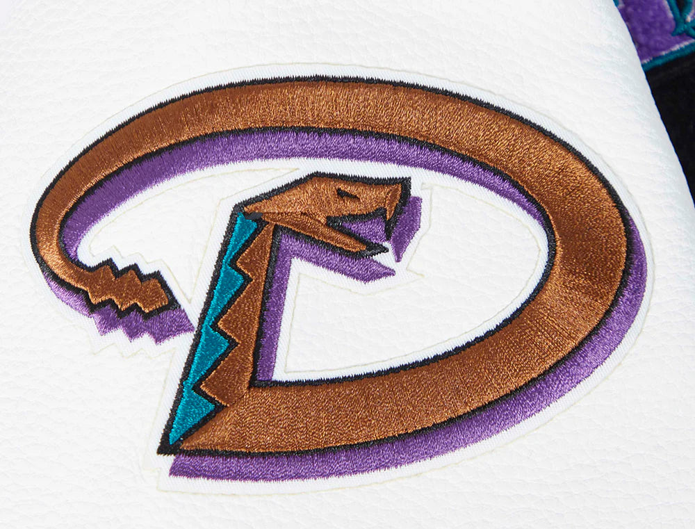 MLB ARIZONA DIAMONDBACKS RETRO CLASSIC WOMEN'S RIB WOOL VARSITY JACKET