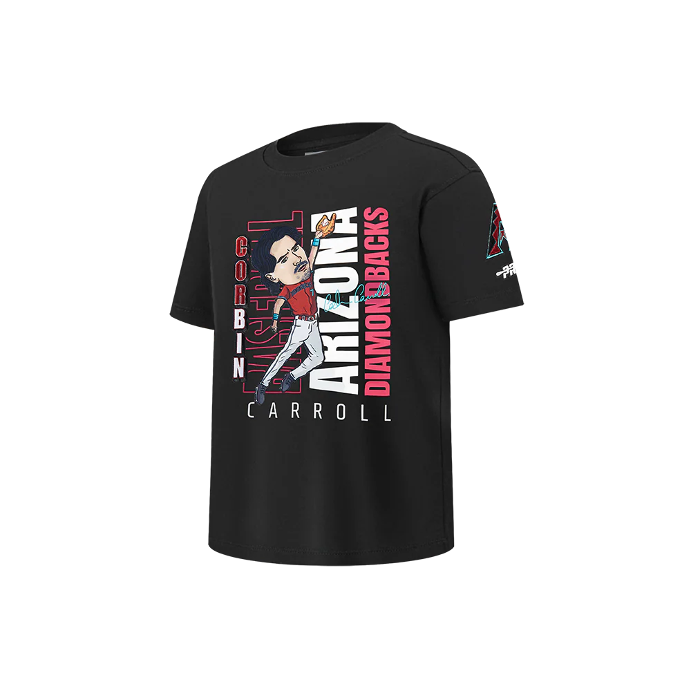 MLB ARIZONA DIAMONDBACKS CORBIN CARROLL #7 REMIX AVATAR LITTLE BOYS SHORT SLEEVE TOP