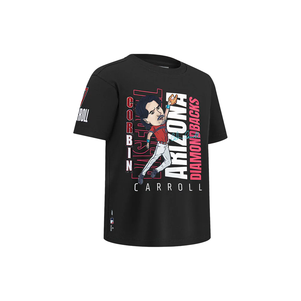 MLB ARIZONA DIAMONDBACKS CORBIN CARROLL #7 REMIX AVATAR LITTLE BOYS SHORT SLEEVE TOP