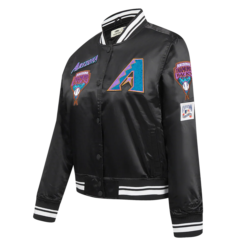 MLB ARIZONA DIAMONDBACKS RETRO CLASSIC WOMEN'S RIB SATIN JACKET