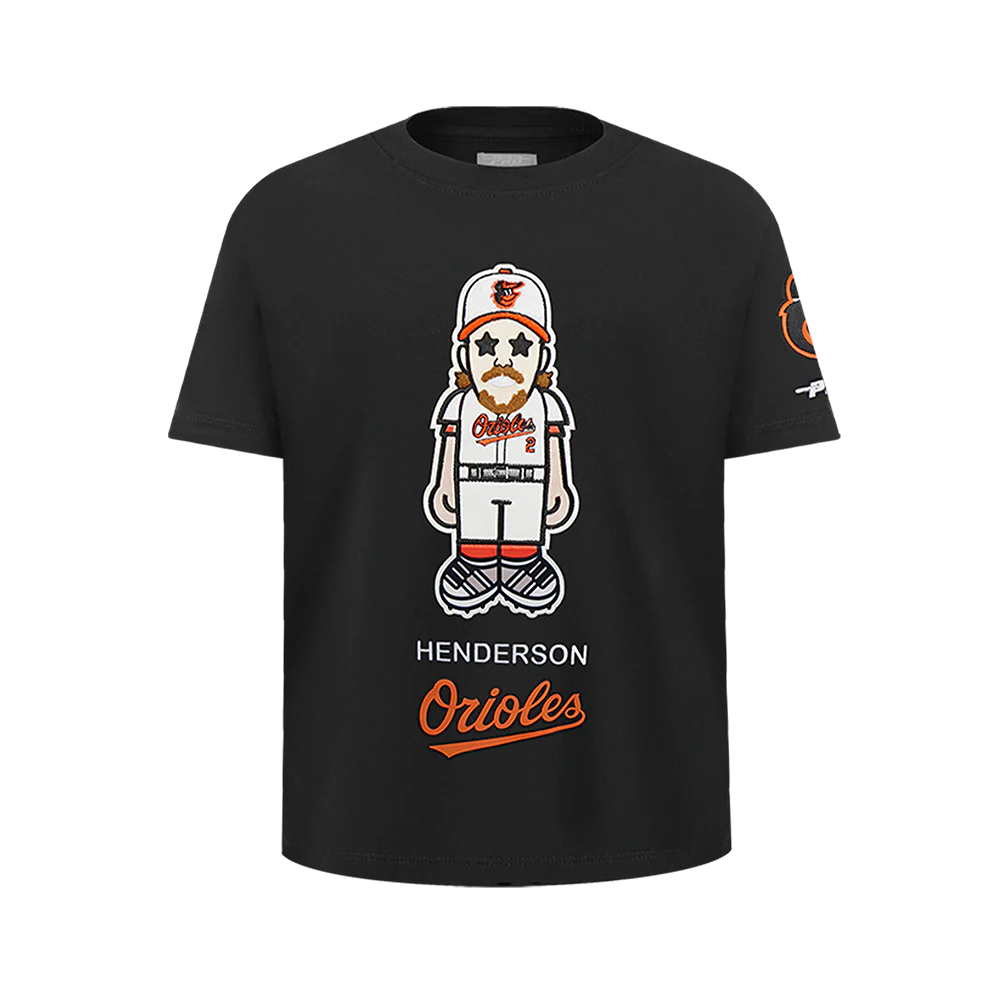 MLB BALTIMORE ORIOLES GUNNAR HENDERSON #2 AVATAR BIG BOYS SHORT SLEEVE TOP