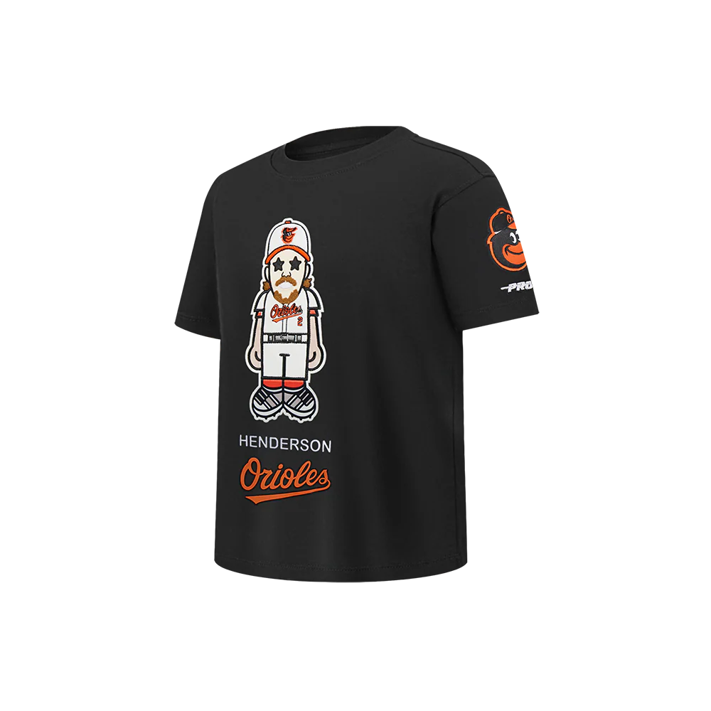 MLB BALTIMORE ORIOLES GUNNAR HENDERSON #2 AVATAR LITTLE BOYS SHORT SLEEVE TOP