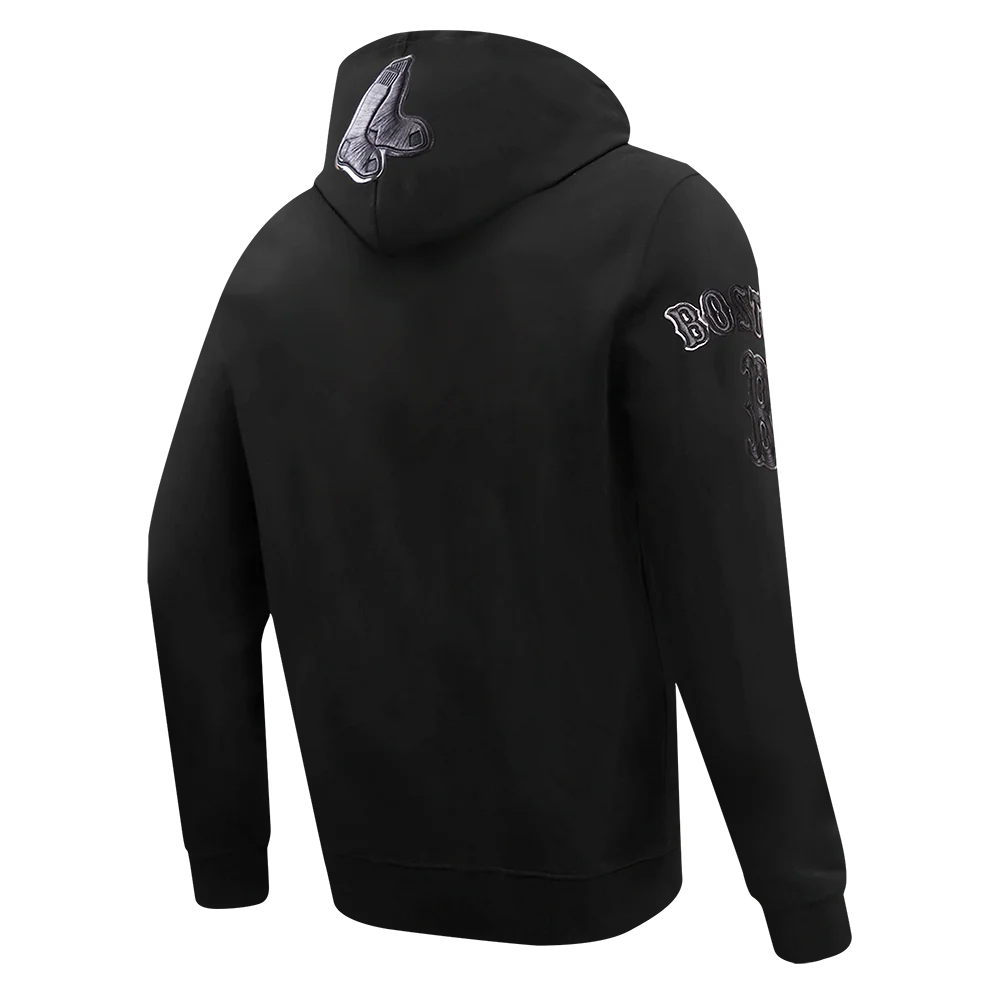 MLB BOSTON RED SOX TRIPLE BLACK MEN'S PULLOVER HOODIE