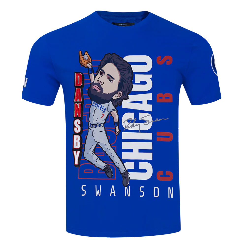 MLB CHICAGO CUBS DANSBY SWANSON #7 REMIX AVATAR SINGLE JERSEY MEN'S TOP