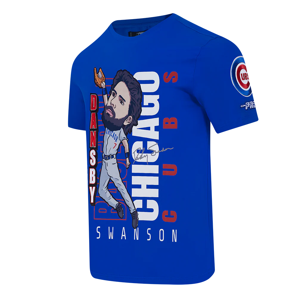 MLB CHICAGO CUBS DANSBY SWANSON #7 REMIX AVATAR SINGLE JERSEY MEN'S TOP