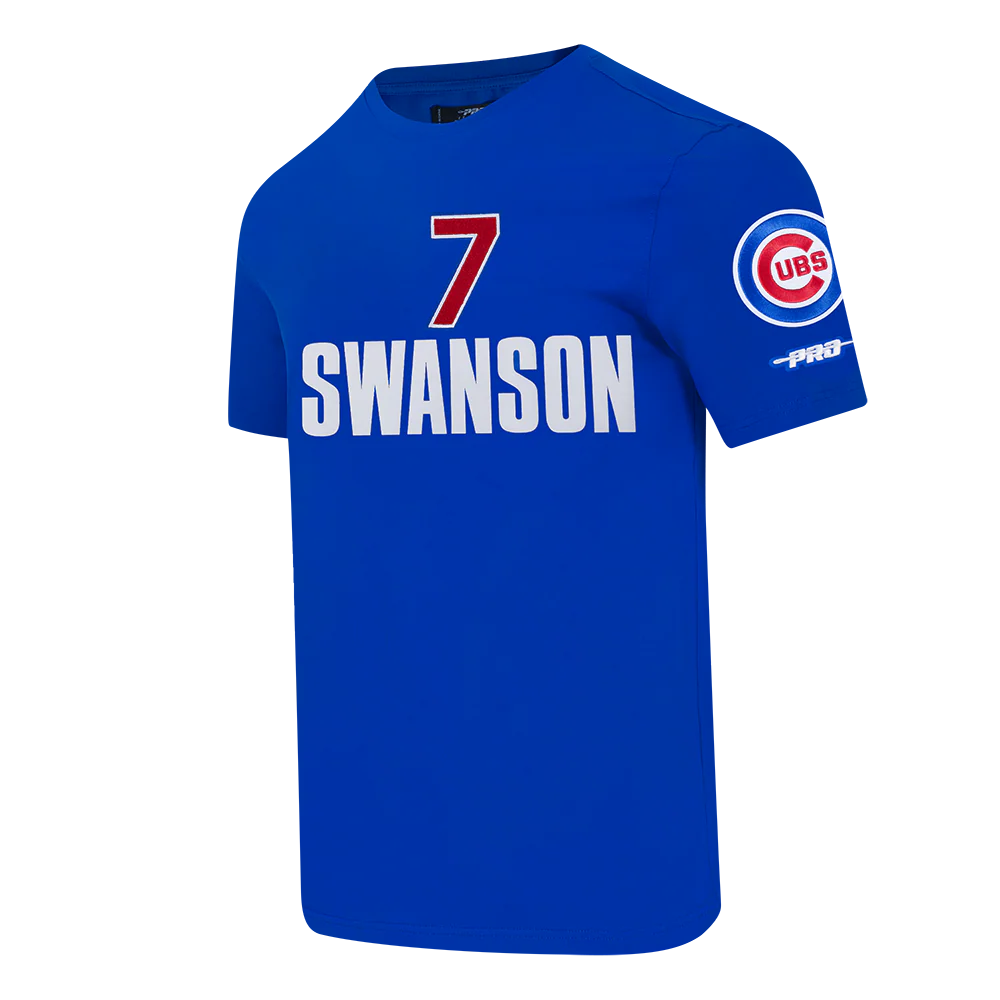 MLB CHICAGO CUBS DANSBY SWANSON #7 CLASSIC MEN'S SINGLE JERSEY MEN'S TOP