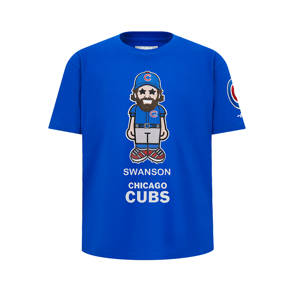 MLB CHICAGO CUBS DANSBY SWANSON #7 AVATAR BIG BOYS SHORT SLEEVE TOP
