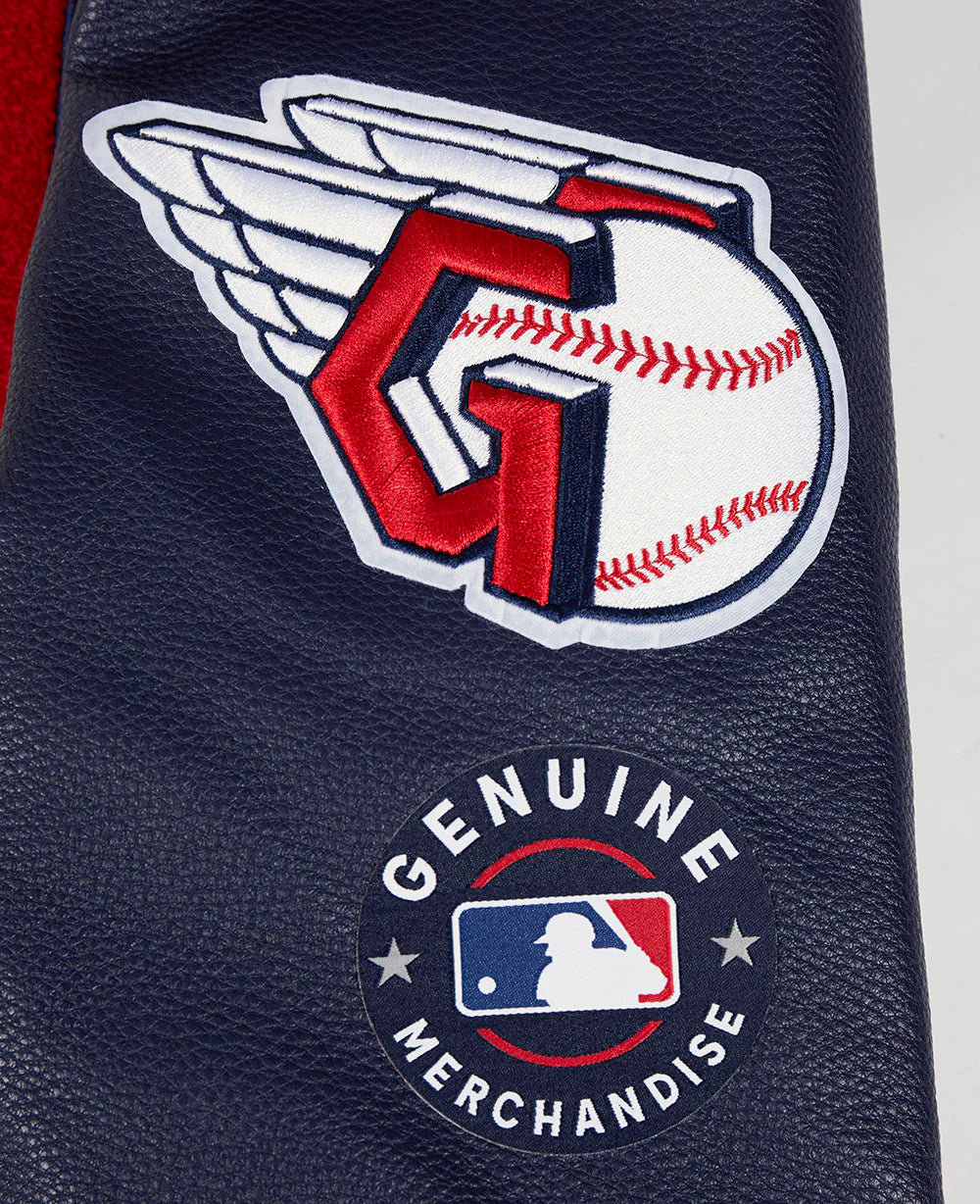 MLB CLEVELAND GUARDIANS RETRO CLASSIC MEN'S RIB WOOL VARSITY JACKET