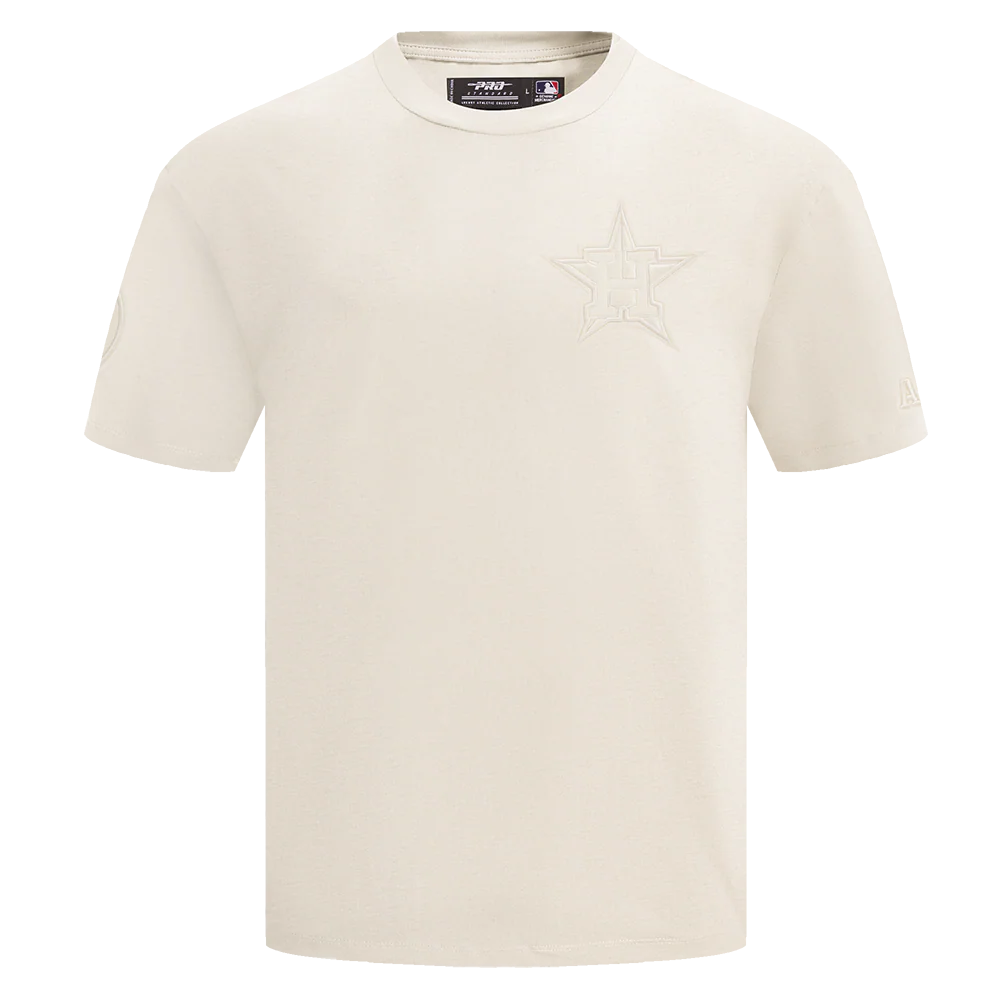 MLB HOUSTON ASTROS NEUTRAL COTTON JERSEY DROP SHOULDER TOP