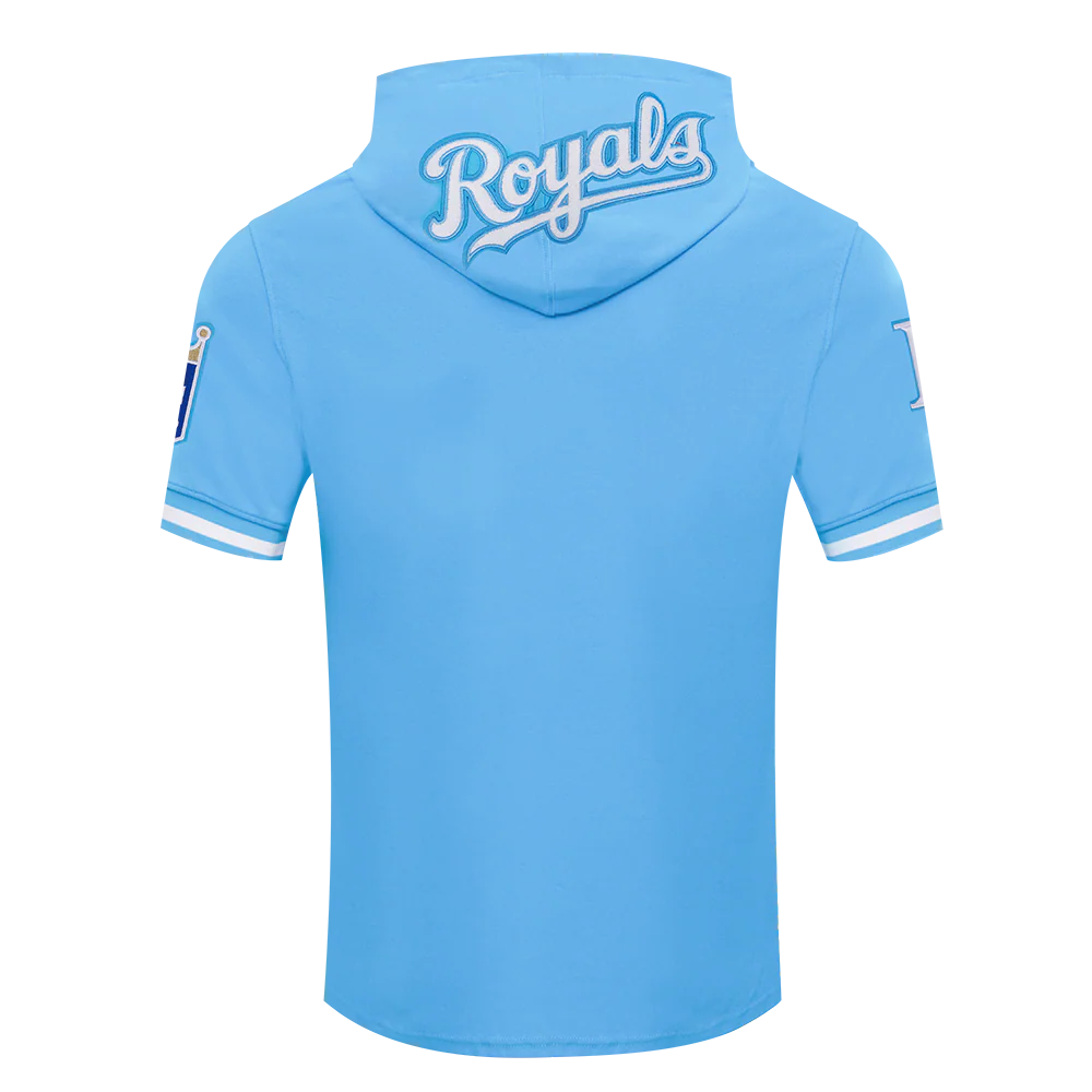 MLB KANSAS CITY ROYALS BOBBY WITT JR. #7 CLASSIC MEN'S SHORT SLEEVE PULLOVER HOODIE