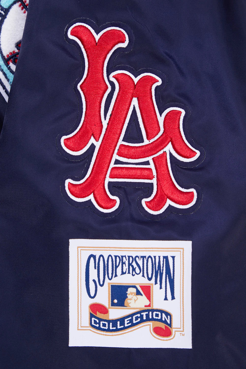MLB LOS ANGELES ANGELS RETRO CLASSIC MEN'S RIB SATIN JACKET