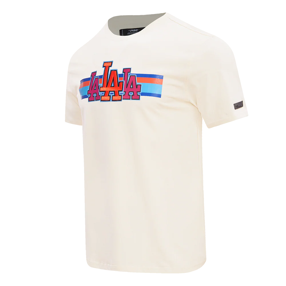 MLB LOS ANGELES DODGERS RETRO STRIPER MEN'S SINGLE JERSEY TOP