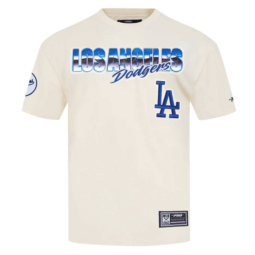MLB LOS ANGELES DODGERS CHROME MEN'S COTTON JERSEY DROP SHOULDER TOP
