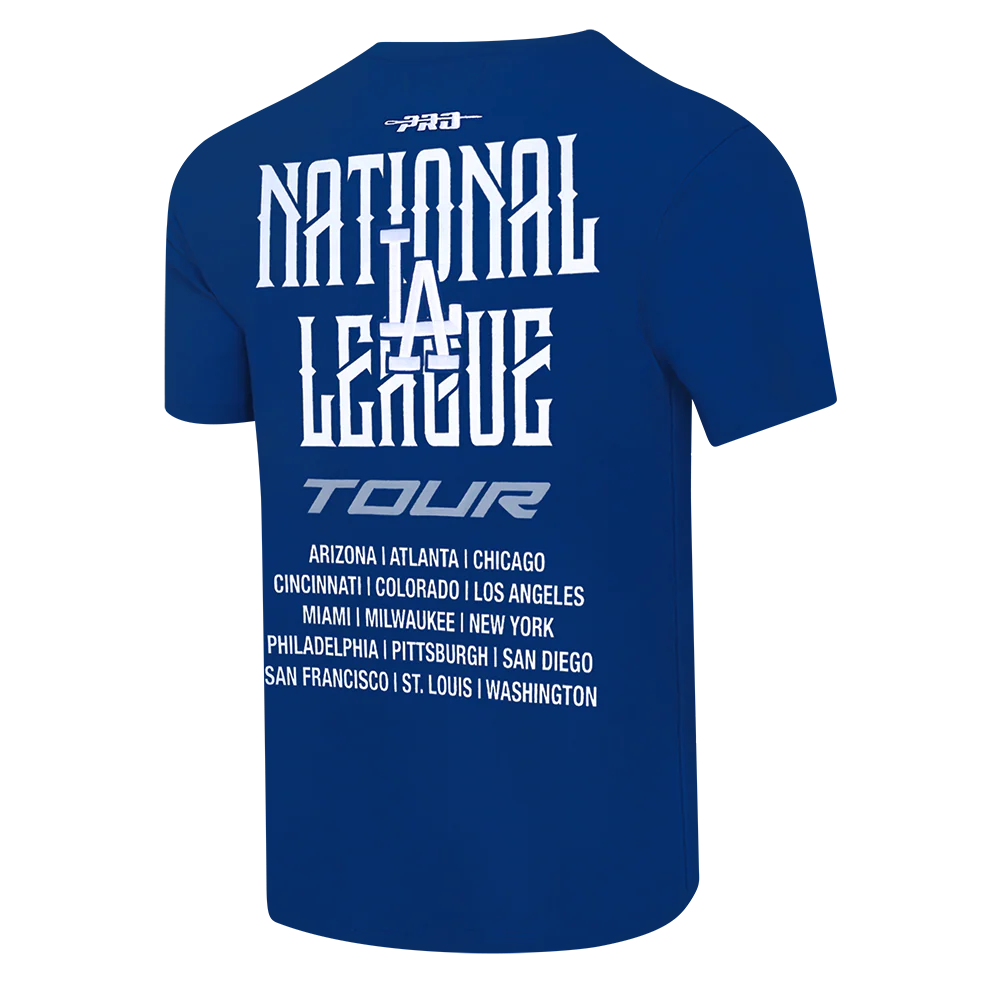 MLB LOS ANGELES DODGERS CITY TOUR 2.0 MEN'S COTTON JERSEY DROP SHOULDER TOP